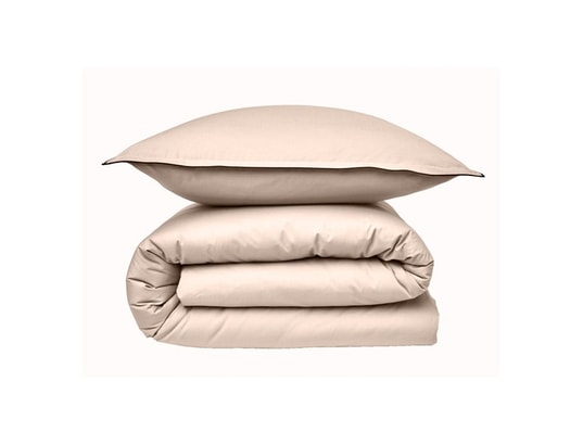 Parure De Couette 100x140cm + Taie 40x60cm Nude/Old Pink - Mon P'tit Dodo Jersey Coton