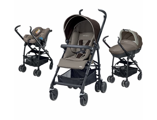 Poussette combine BEBE CONFORT Trio Maia Access earth brown 2015 Pas Cher UBALDI