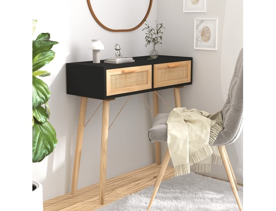 Table D'appoint VidaXL Table Console Blanc 110x35x80 Cm Bois