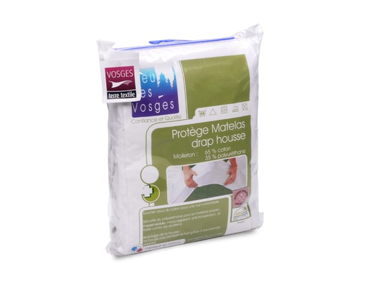 Housse De Traversin Imperméable Linnea 70cm - 100% Coton Contrecollé PU - Protection Acariens