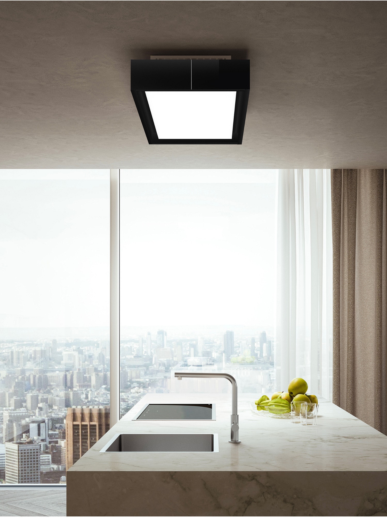 Hotte Encastrable Plafond Avec Telecommandenull