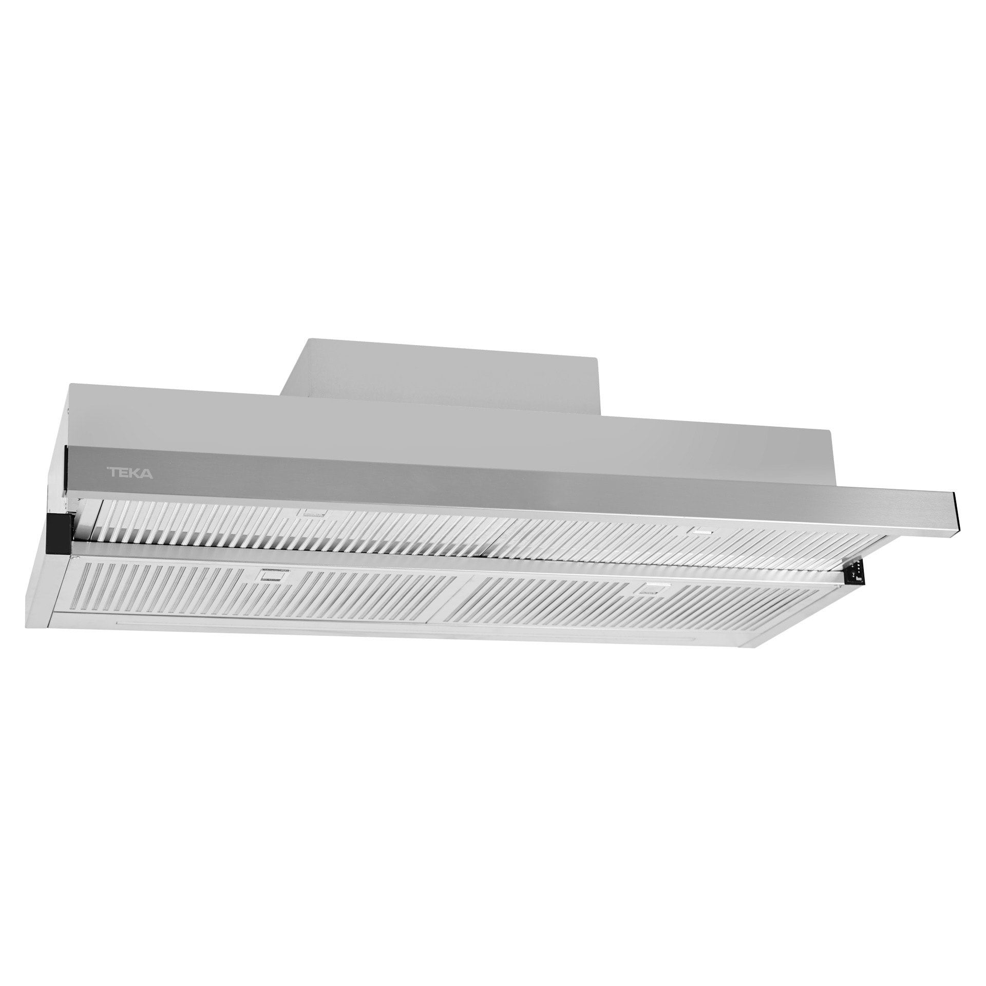 Hotte Aspirante Tiroir 60cm Inox - 3 Vitesses, Éclairage LED 4W, Filtre à Graisse Métallique