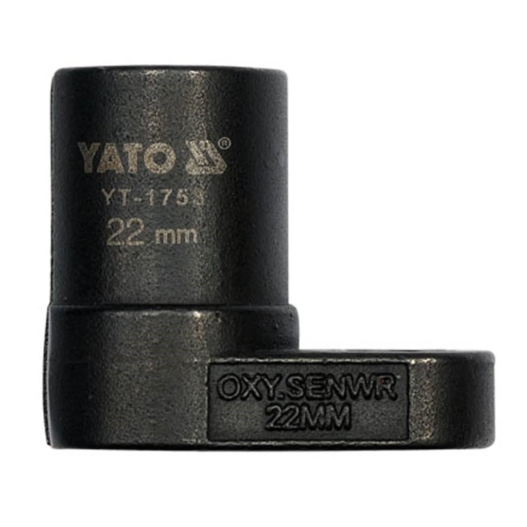 Clé à Douille 22 Mm Pour Capteur D'oxygène - Ouverture Fendue, Acier Chrome Vanadium, Pour Retrait Facile Avec Câble Branché - 5