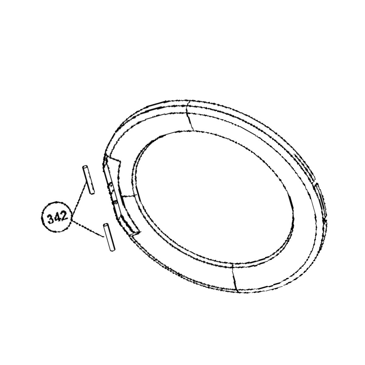 Maniglia Per Sportello Lavatrice Compatibile Altus, Ardem, Aya, Bluesky, Far, Funix, Selecline (2805990100) - 5