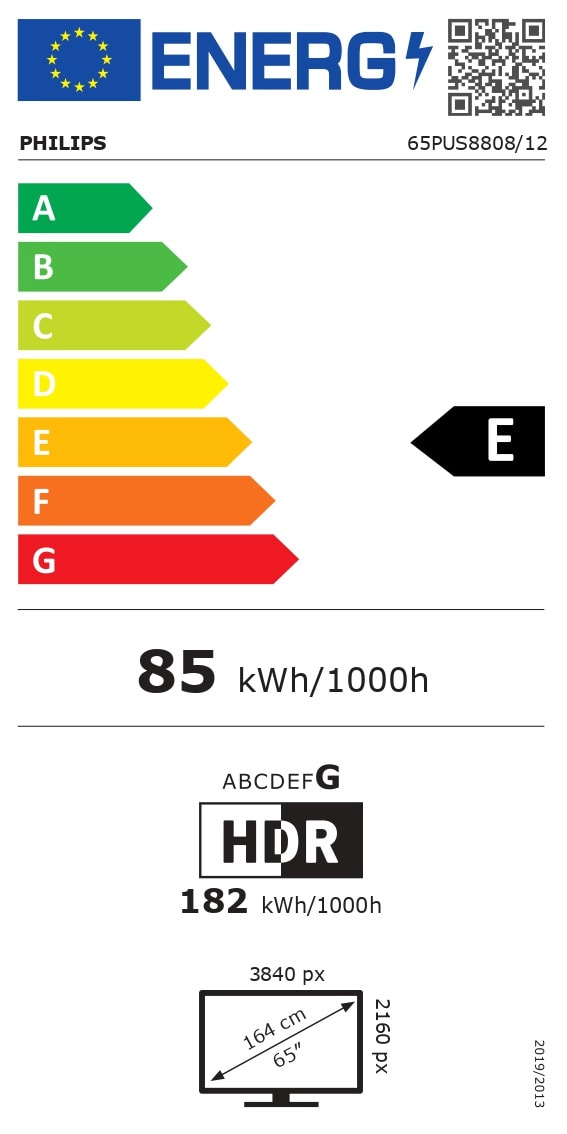 PHILIPS 65PUS8808/12 THE ONE 4K Ambilight 164 Cm - TV LED 4K 164 Cm ...