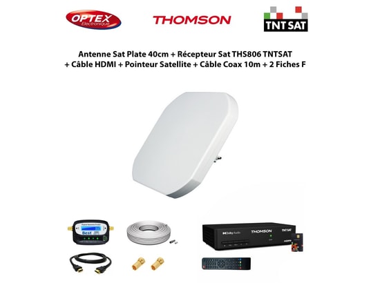 Antenne Satellite Plate Extérieure Engel Axil AN7081 – 2 Sorties HD, Neuve Sous Emballage