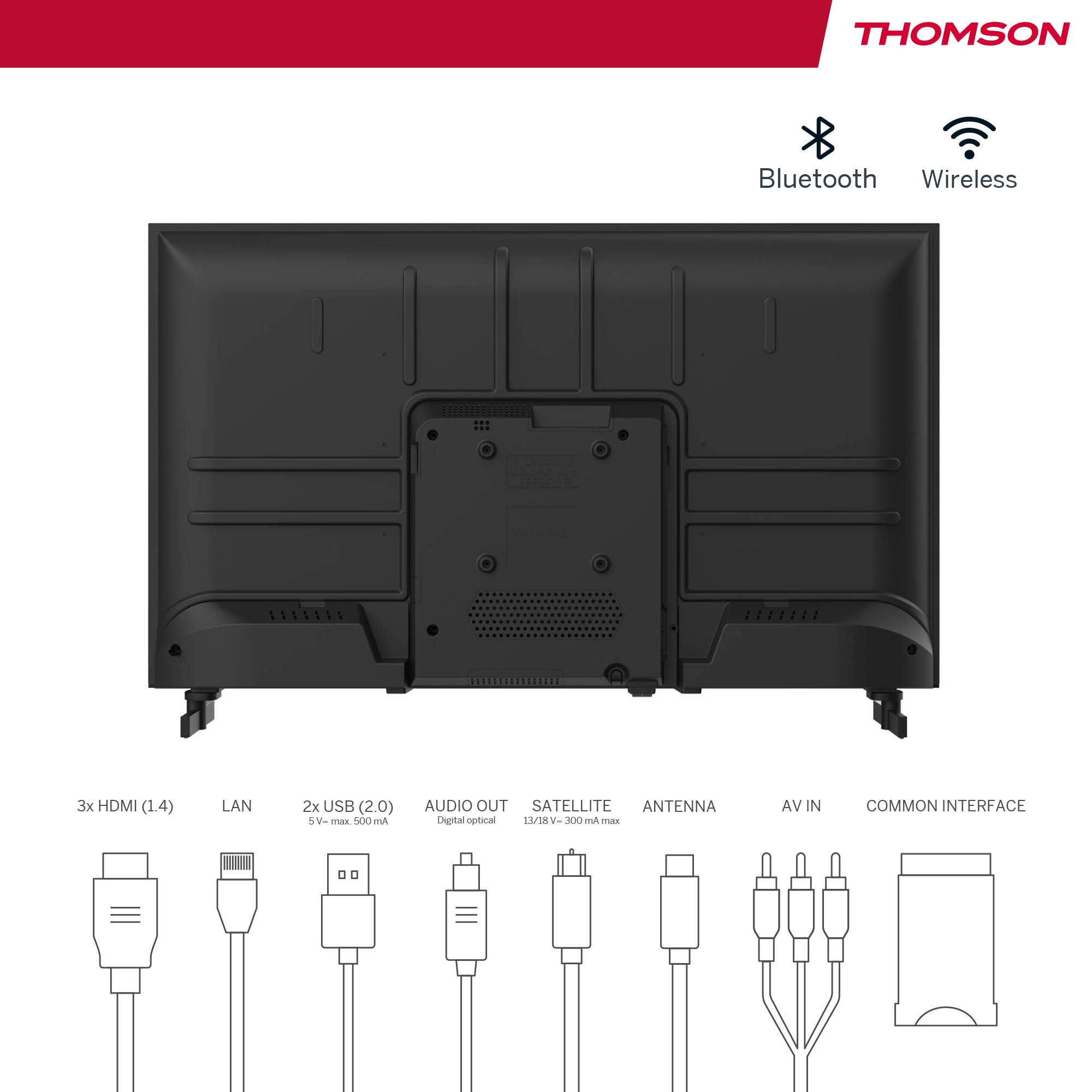 THOMSON 32HA2S13 Smart TV HD Android TV LED 80 cm Livraison Gratuite