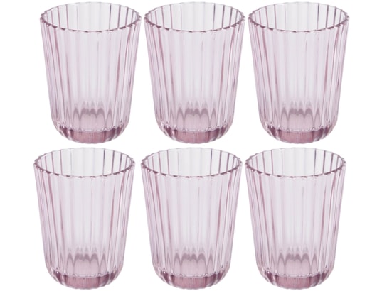 verre-eau-lf-6-petits-verres-savelia-en-verres-rose-clair-pas-cher