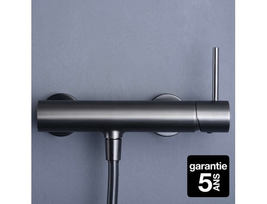 Ensemble Mitigeur De Bain Et Douche Imex Milos Stick Bdys045-4 Noir Mat