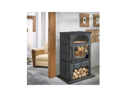 Poêle à bois fonte 10,5kw beige - Godin - 388113SAHARA