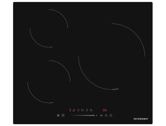 SCTI6031N5/1-SCHNEIDER Plaque à Induction Noire 3 Foyers Dont 1