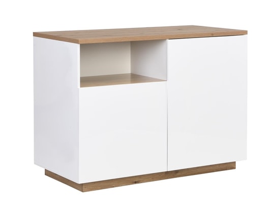 Îlot Central Cuisine MDF 120x60x90 Cm – 2 Portes, 1 Niche – Coloris Naturel Et Noir – Rangements Soft Close – à Monter Soi-même - 12