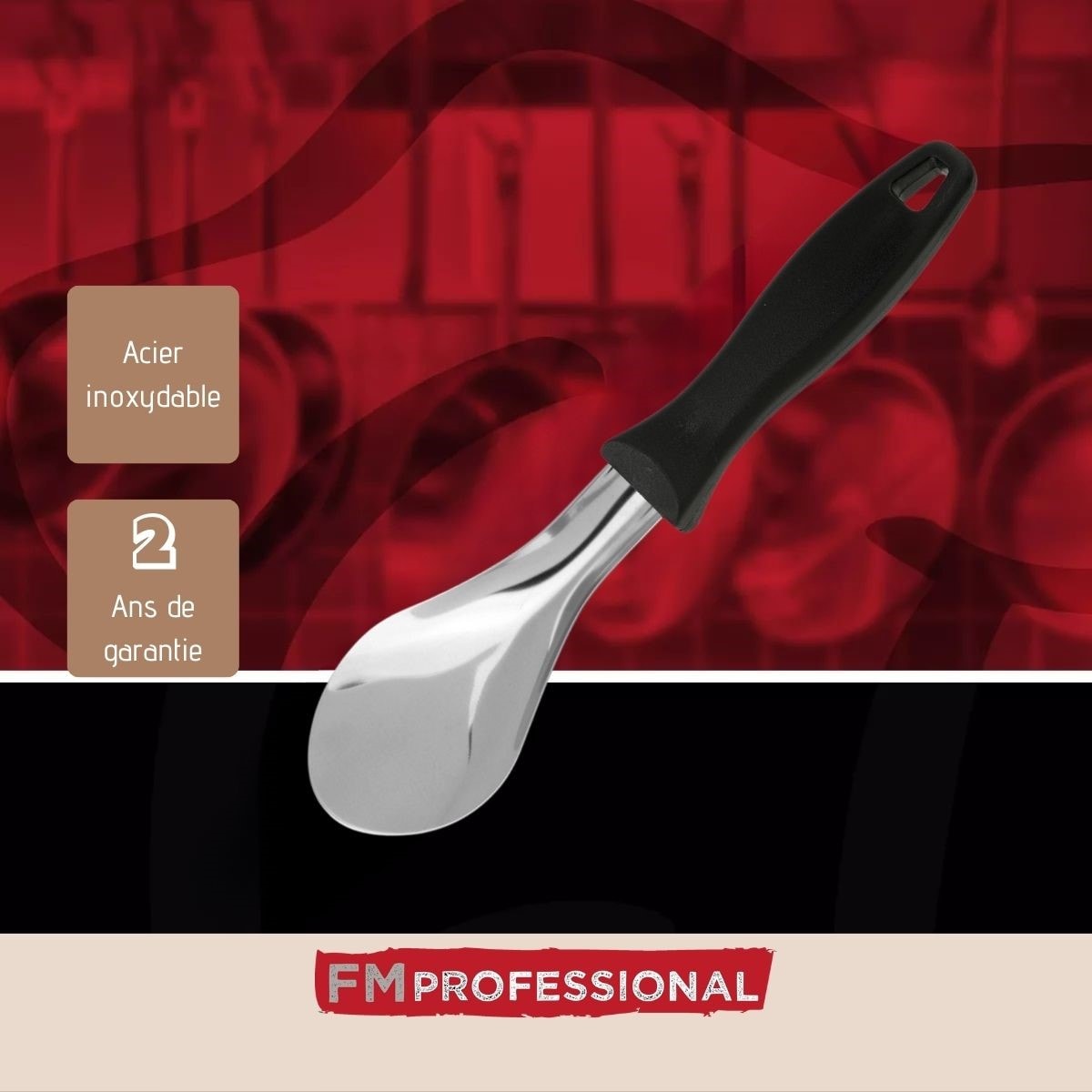 XPEX 2 Pièces Cuillères à Glace En Inox,Assortiment De