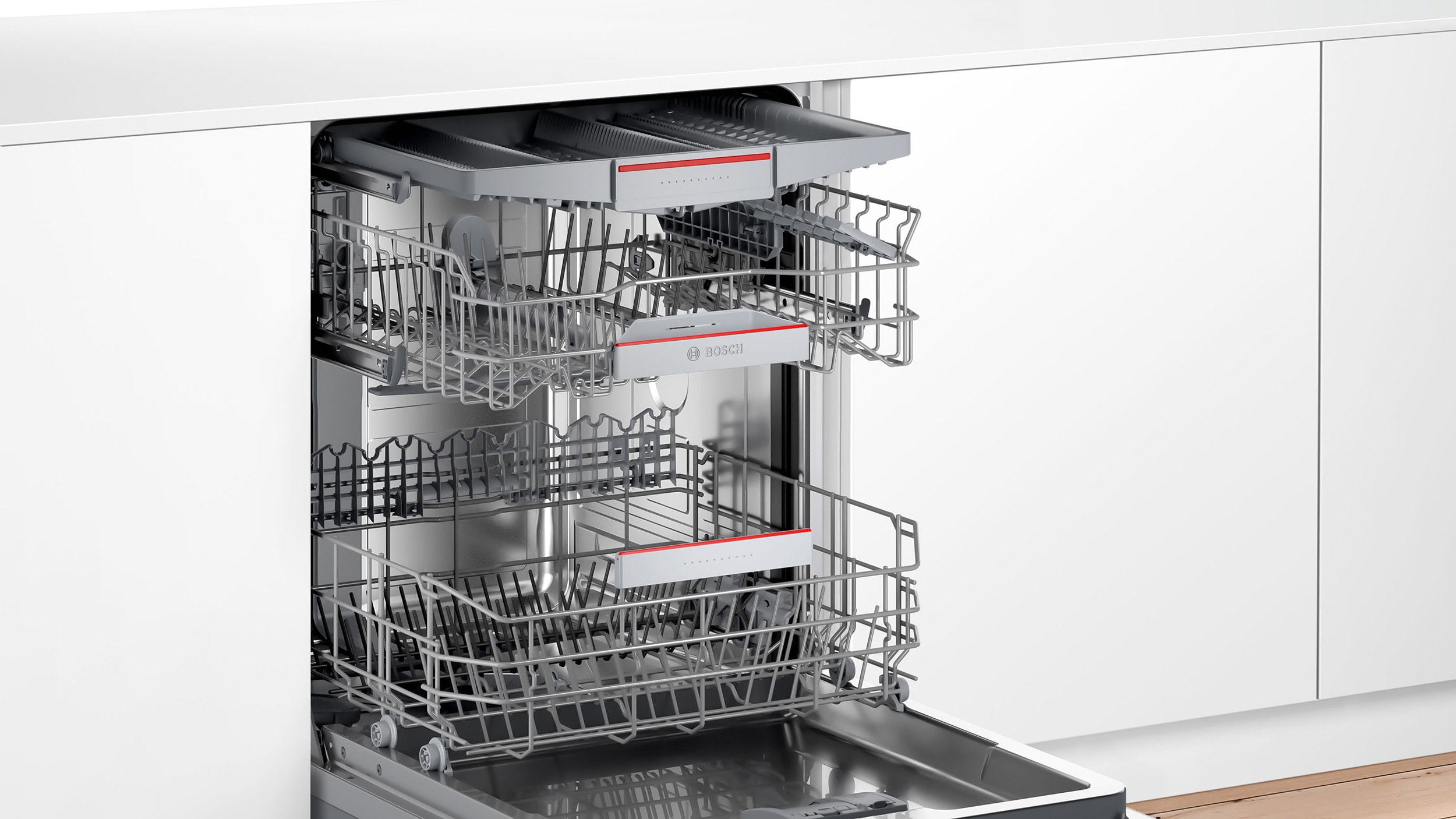 BOSCH SMV4ECX10E, Série 4, 6 programmes, 42 db Lave vaisselle tout integrable 60 cm BOSCH