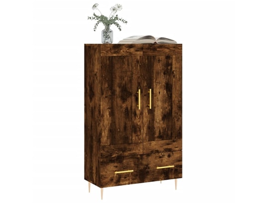 Buffet Haut Chêne Sonoma 69,5x31x115 Cm Bois D'ingénierie Vidaxl à Prix