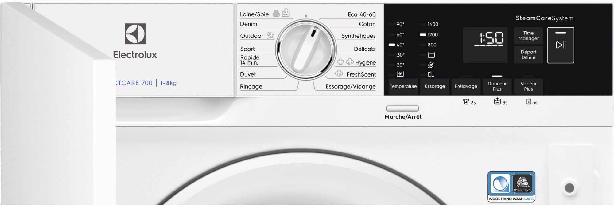 Lave linge encastrable ELECTROLUX EW7F1482BI, PerfectCare 700, Eco valve 8 kg Pas Cher