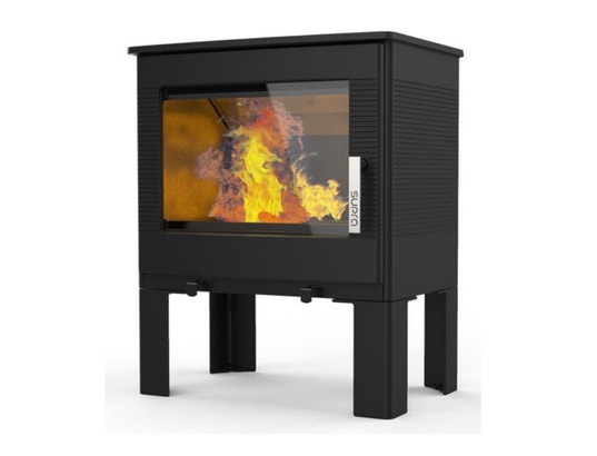 Poêle à bois étanche 7.3kw noir fr9016110b SUPRA Pas Cher - UBALDI.com