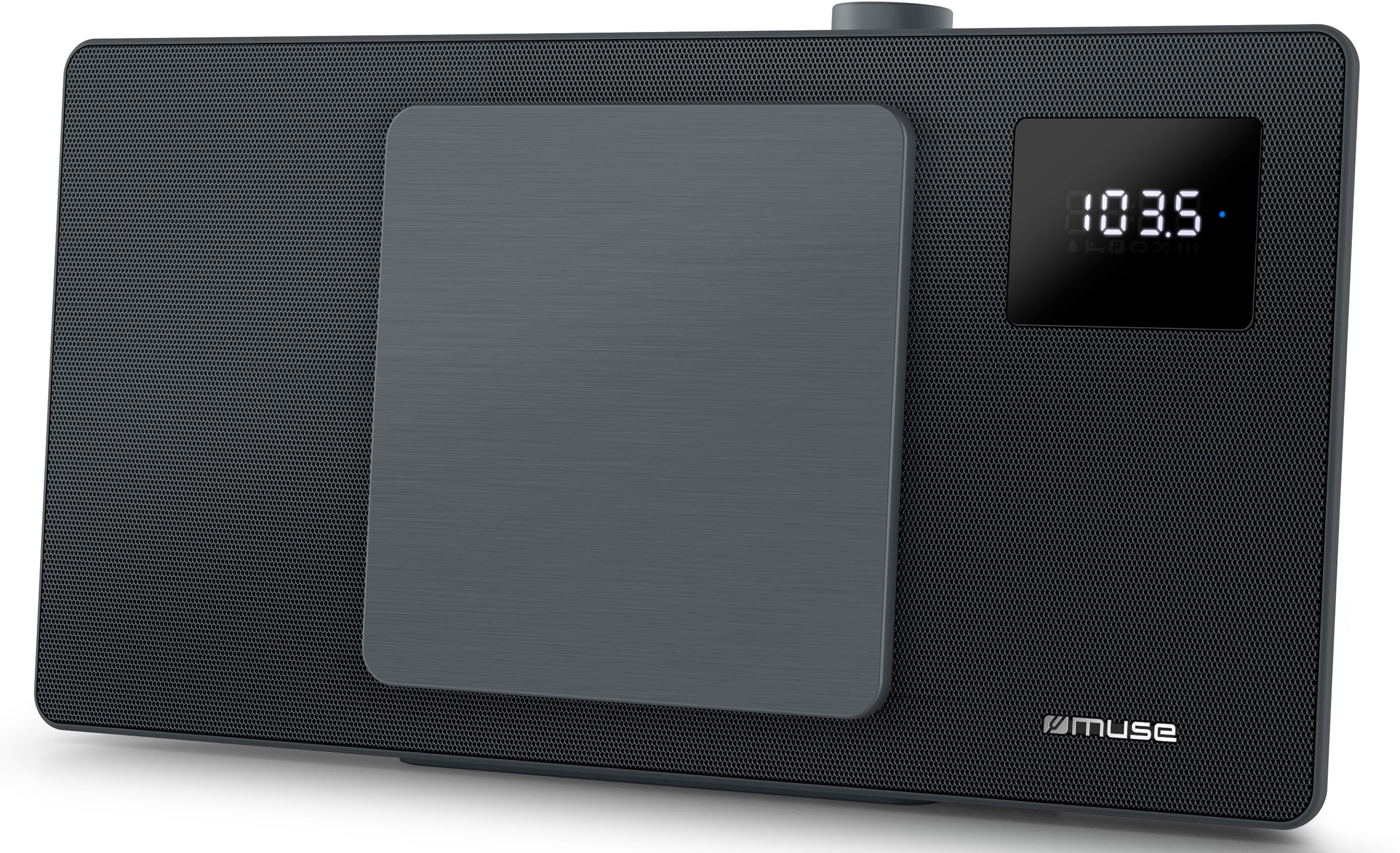 Chaine Hifi Muse micro-système CD avec platine vinyle MT-116 WS Noir