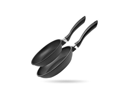 Poêle en Fonte d'Aluminium Antiadhésive 26 cm, Poêles à Frire-Omelette sans PFOA, Tous Types de