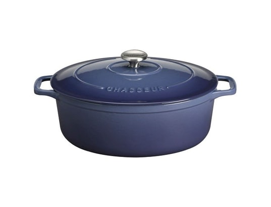 Cocotte ovale 33cm 7l10 myrtille puc473380 CHASSEUR Pas Cher