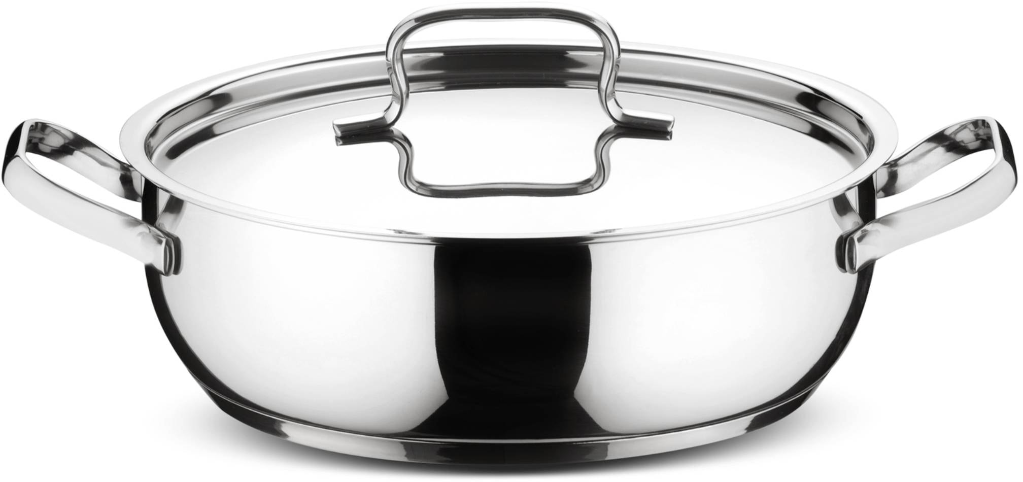 Lagostina Accademia Lagofusion stoofpan met deksel, roestvrij metaal, 26 cm