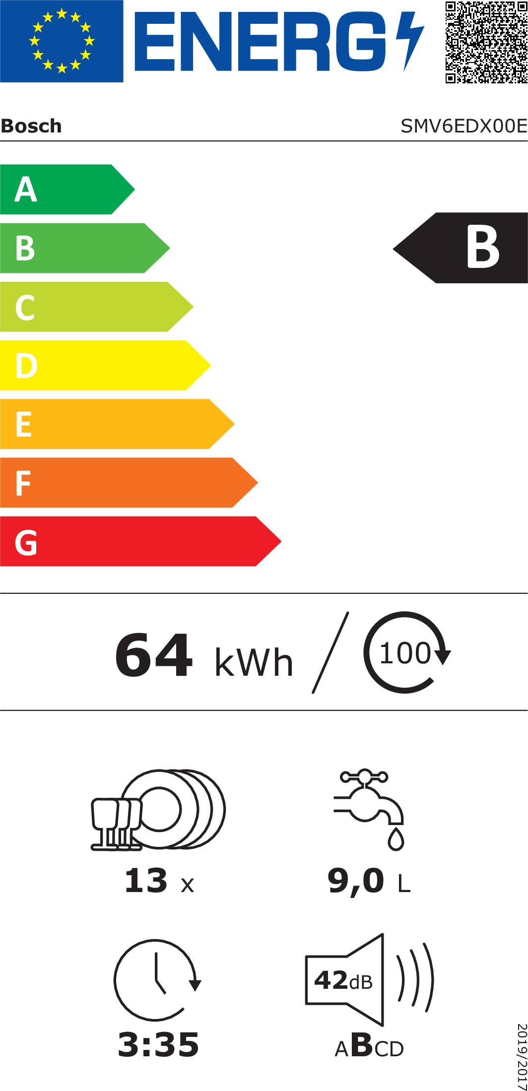 Lave-Vaisselle Bosch Série 6 Tout Intégrable 60 Cm – 13 Couverts, 42 DB, Home Connect – EcoSilence Drive - 11