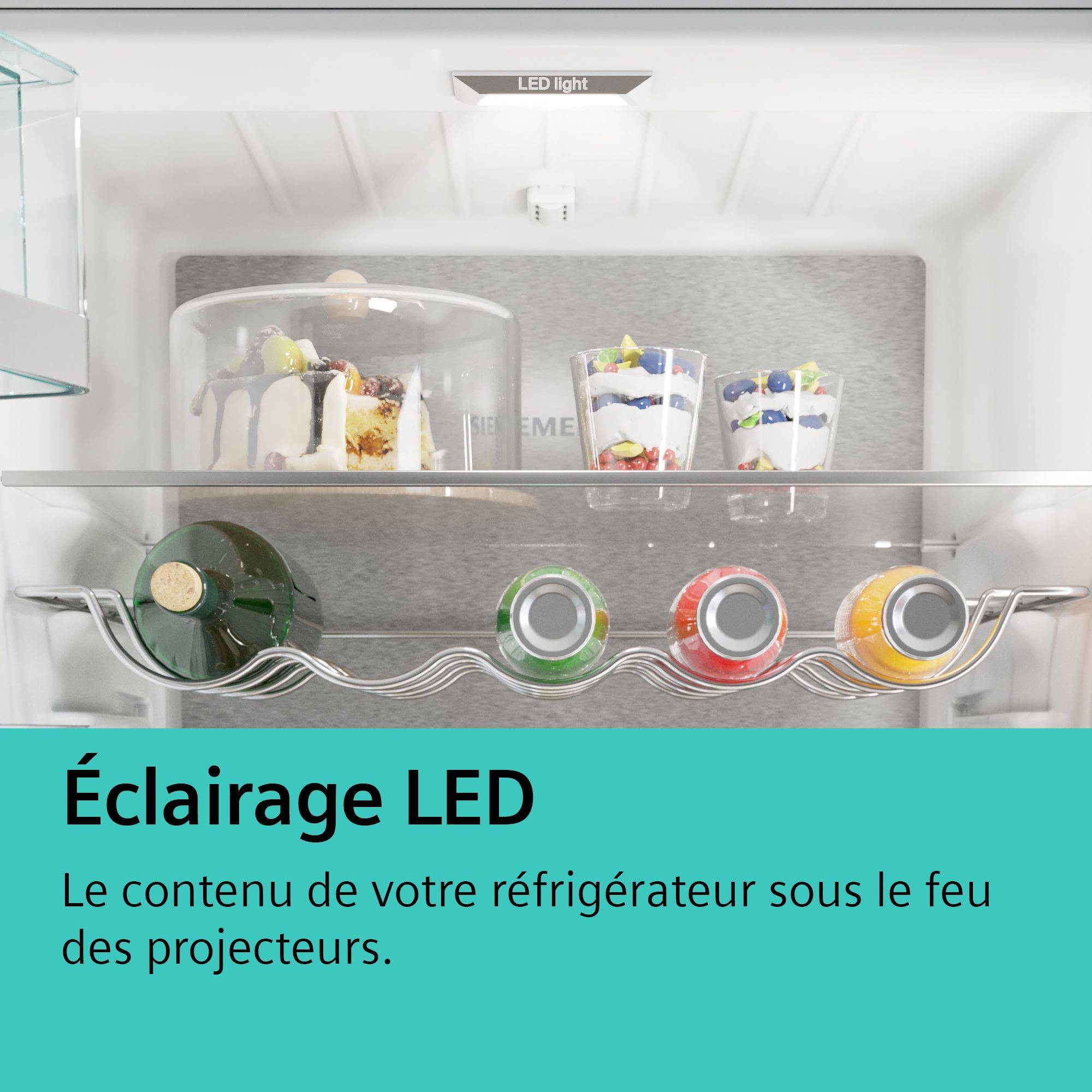 Réfrigérateur Encastrable Siemens KI41RVFE0 IQ300 – 204 Litres, Niche 122,5 Cm, FreshBox, éclairage LED