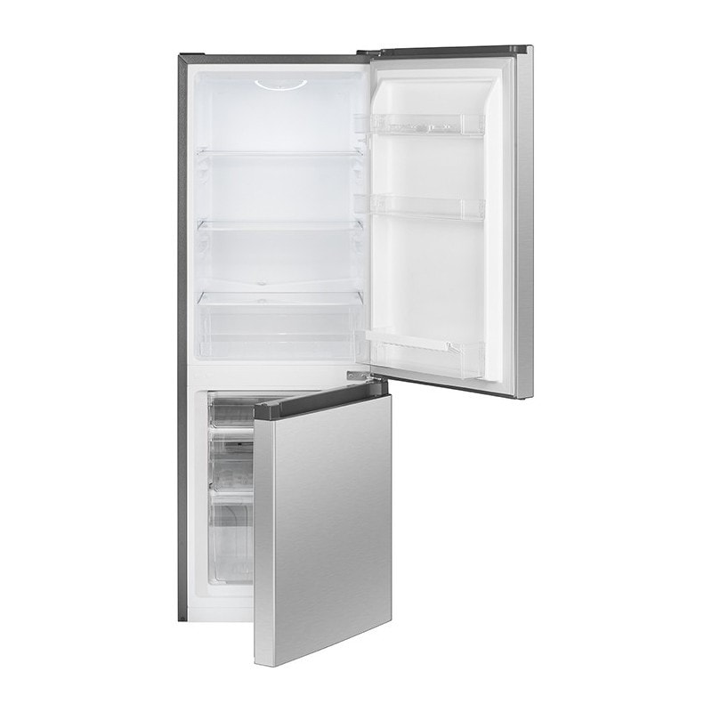 Réfrigérateur-Congélateur Bomann 320L Noir – Sans Givre, Système MultiAirflow, Éclairage LED, 4 Étagères Verre, 39 DB