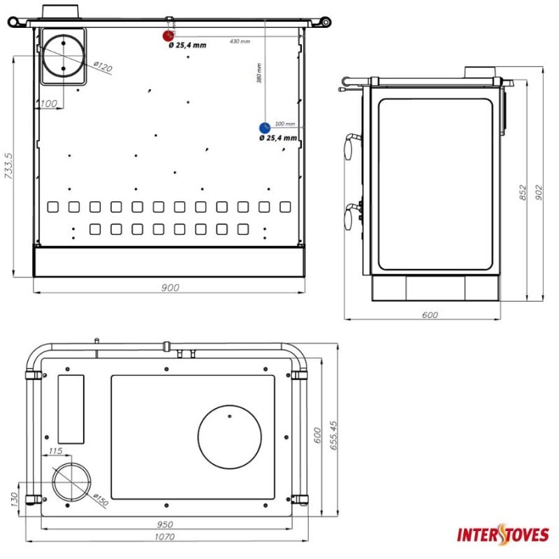 Cuisinière à bois magnum thermo mbs en fonte bouilleur sortie côté — free download