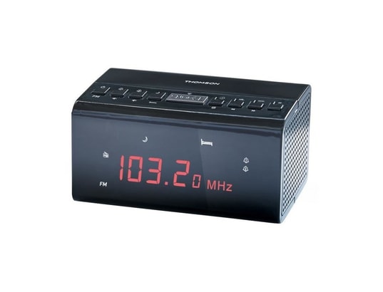 Radio Réveil Thomson CR50 Noir - Design Ergonomique Et Pratique Pour Des Réveils En Douceur
