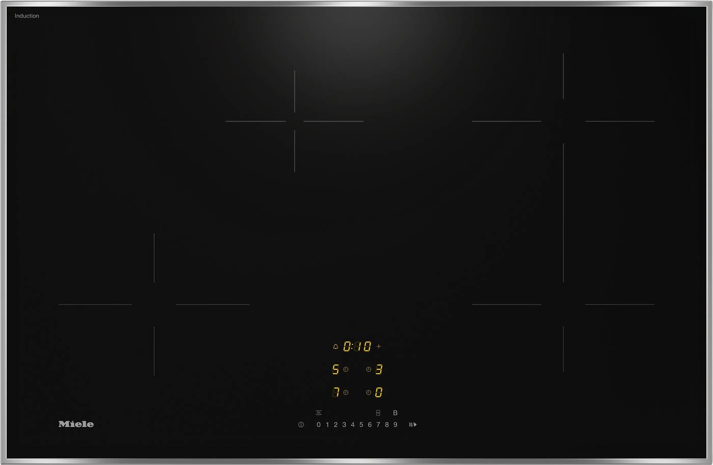 MIELE KM 7373 FR, 80.6 cm, 4 zones , 1 flexZone, Plaque induction Pas — free download