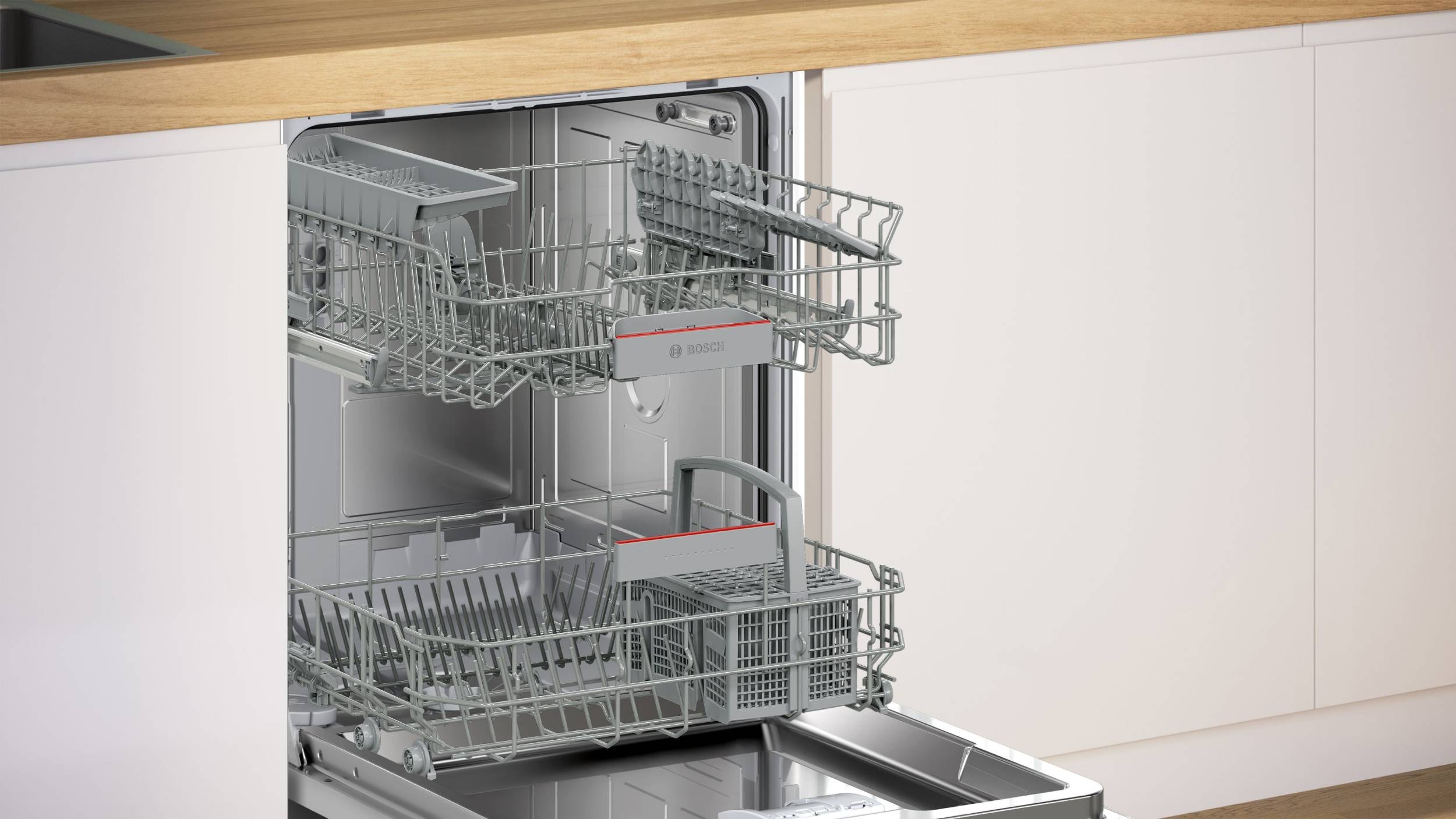BOSCH SMU4EUS03E, Exclusiv, Série 4, Programme Silence Lave vaisselle encastrable 60 cm BOSCH