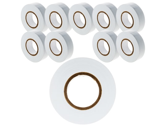 10 Rouleaux Étiquettes Adhésives 26x12mm - Blanc Permanent - 1000 étiquettes Par Rouleau
