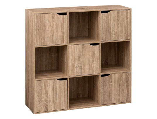 Étagère Colonne Double Effet Chêne Naturel Beige - 5 Five Simply Smart, Rangement Design Pour Salon, Entrée - 6