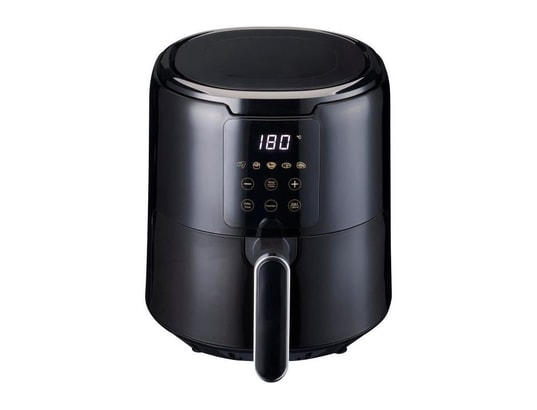 AMSTA AMDF9ADVB, Friteuse Sans Huile Airfryer 9L, Double Cuve, Panneau Contrôle Digital, Minuterie, Arrêt Auto, 9 Programmes, Fenêtre Transparente, Température Réglable, 1700W