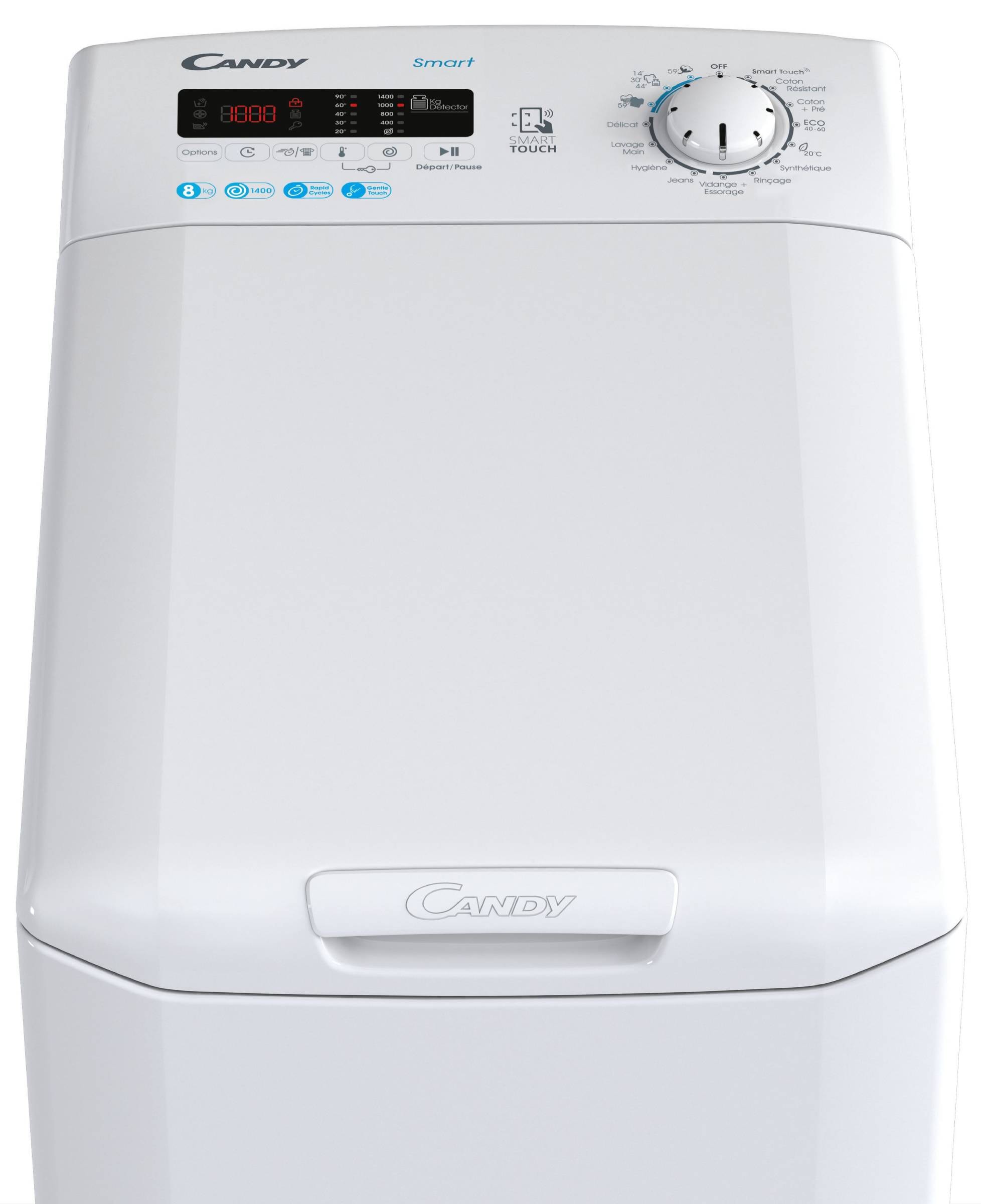 Lave linge Top CANDY CSTG 482D2/1-47 Pas Cher - UBALDI.com