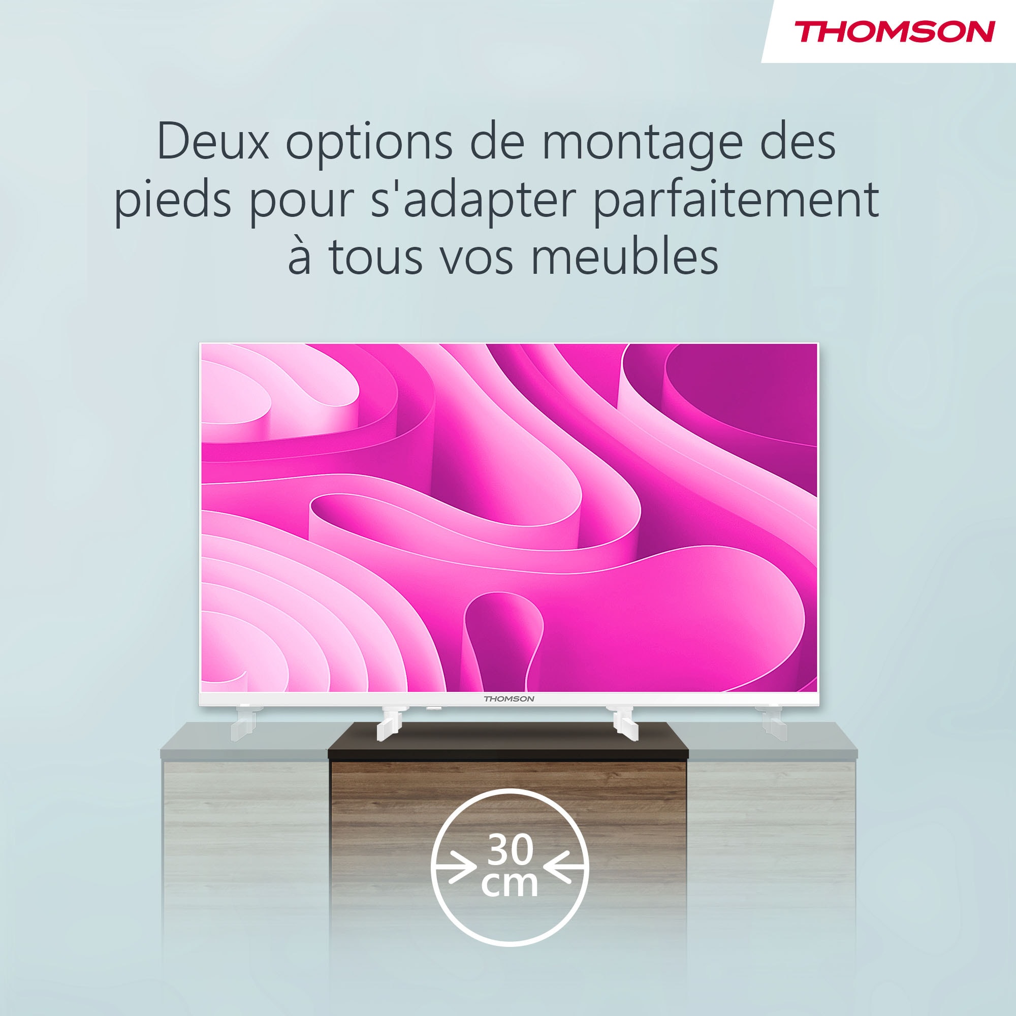 THOMSON 24HG2S14CW - Google TV - 12Volt - Blanc - TV LED 60 cm ...