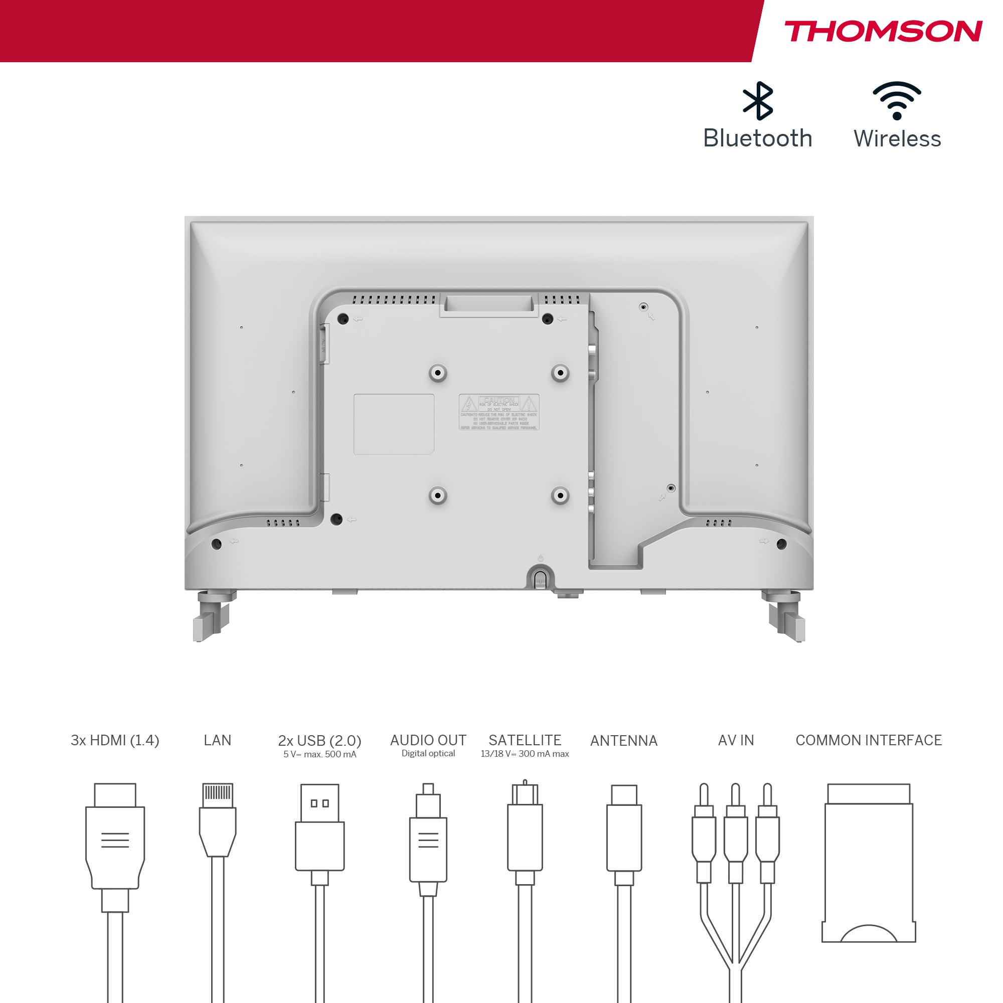 THOMSON 24HG2S14CW - Google TV - 12Volt - Blanc - TV LED 60 cm ...