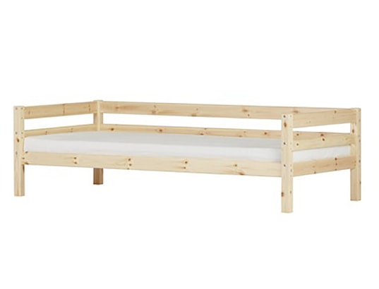 Lit mezzanine FLEXA Lit mi hauteur 90x200 vernis naturel 80-06301-1 Pas