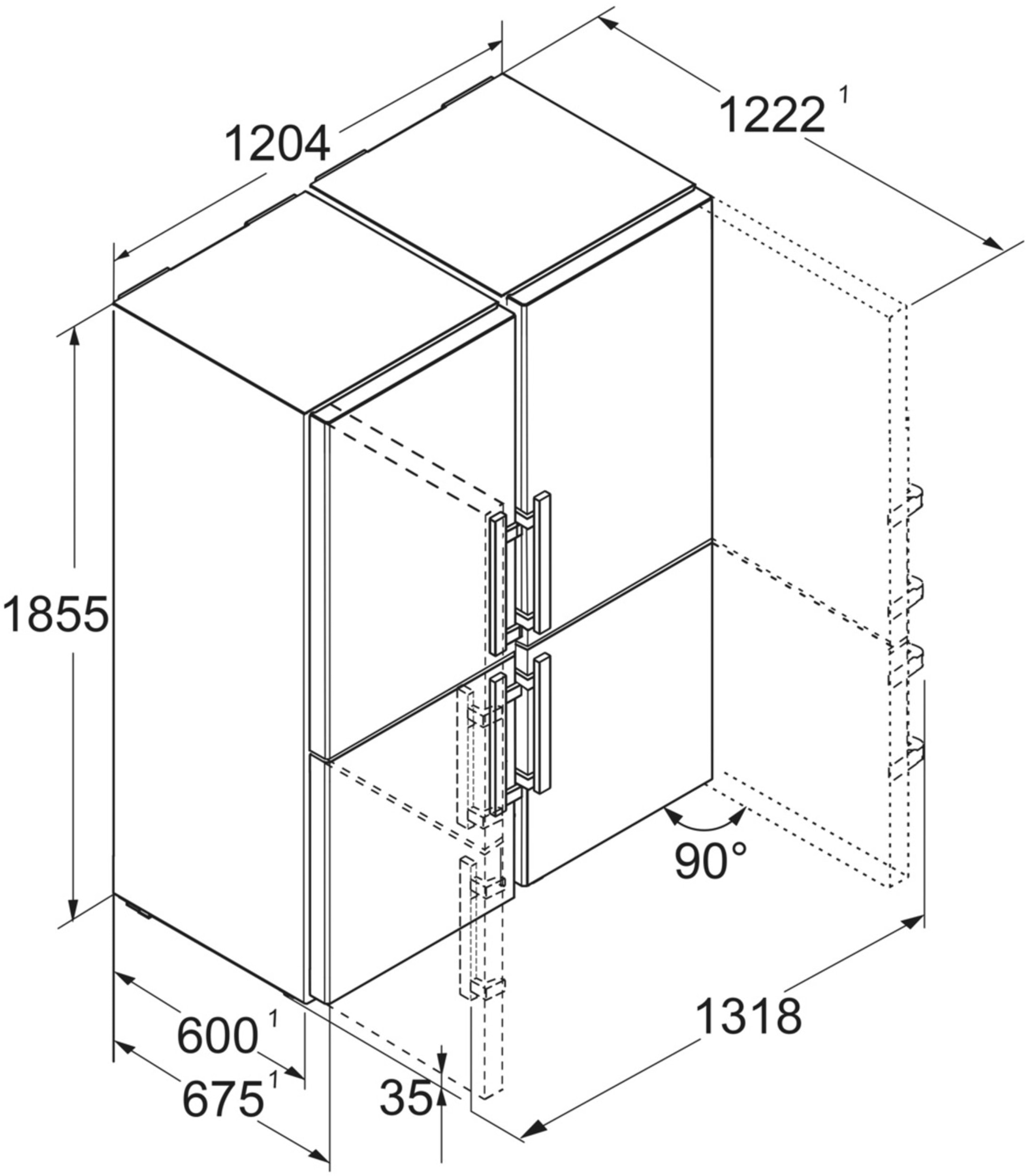 Réfrigérateur side by side LIEBHERR XCCSD5250-22 Pas Cher - UBALDI.com