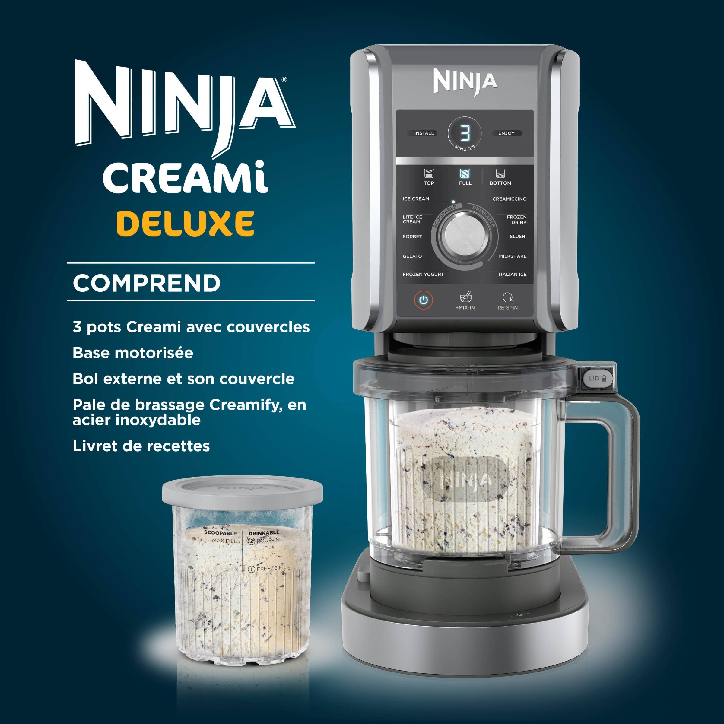 Lot De 2 Bacs à Crème Glacée Compatibles Ninja Swirl NC700 NC701 - Avec Couvercle Sans BPA Bac Crème Glacée Ninja Lot De 2 Bacs à Crème Glacée Compatibles Ninja Swirl NC700 NC701 - Avec Couvercle Sans BPA Bac Crème Glacée Ninja