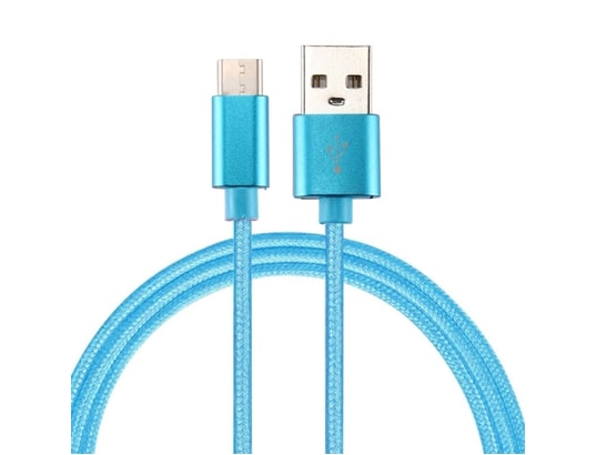 Câble USB-C Nylon Robuste 1m Pour Huawei P10 Plus - Charge Et Synchronisation Rapides