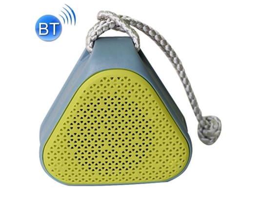 Enceinte Bluetooth étanche jaune Portable 4.1 haut-parleur stéréo, avec MIC et lanière intégrée, Support mains libres Aux-in & Carte TF & FM & MP3, Distance: 10m WEWOO 