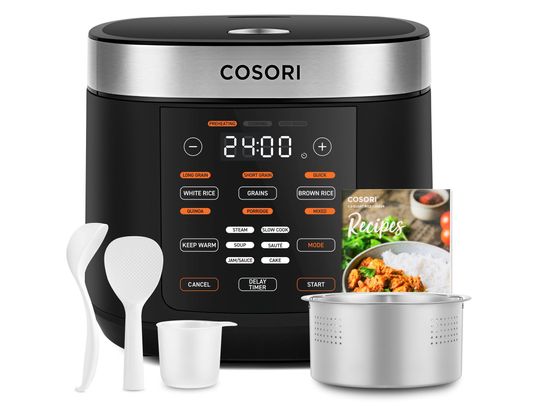 Livoo Cuiseur à Riz & Vapeur 2,8L 1000W Inox - Cuisson Parfaite Et Saine Pour Toute La Famille