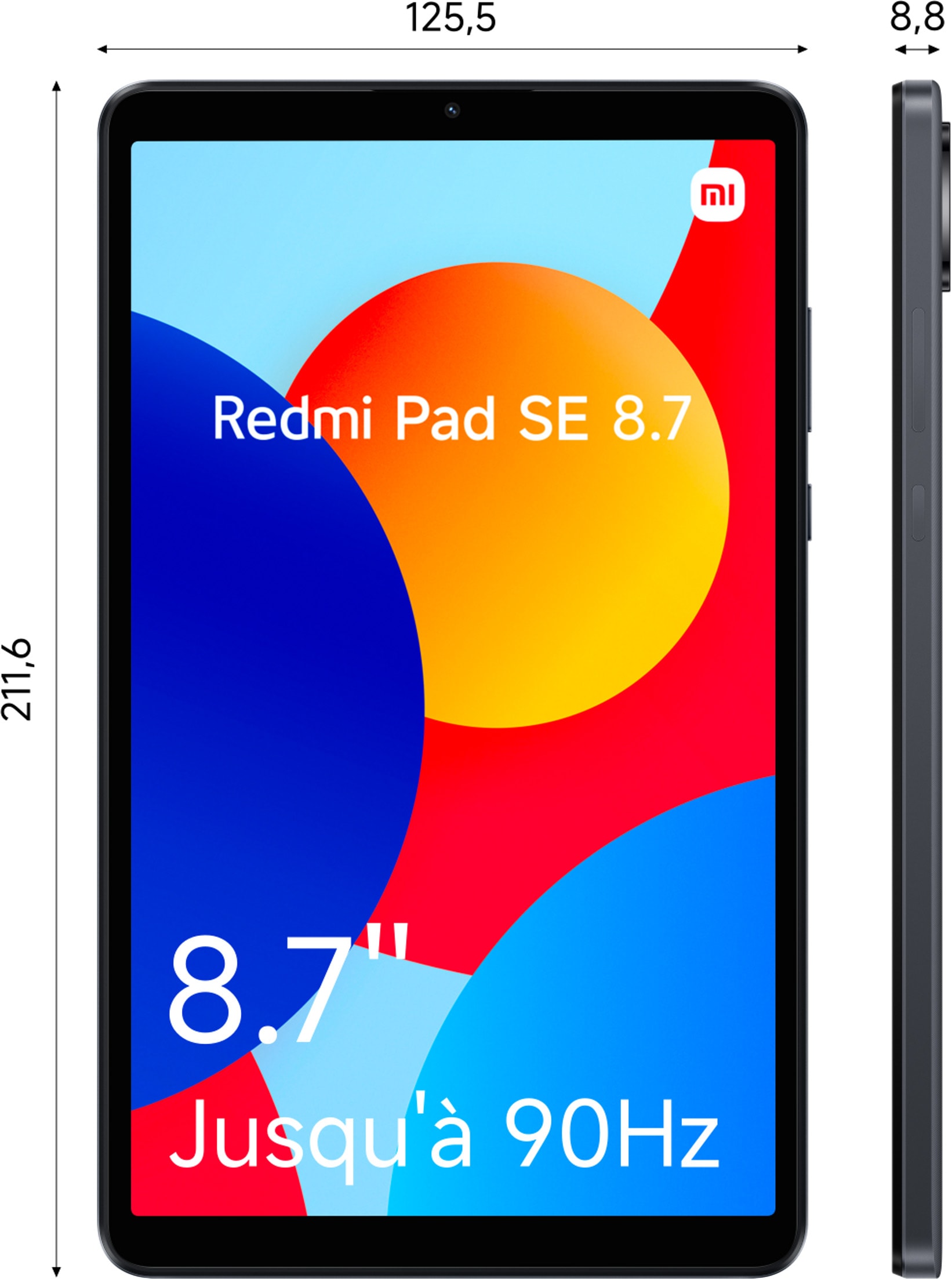 XIAOMI Redmi Pad SE 8.7'' 4 Go/64 Go 4G gris - Tablette tactile