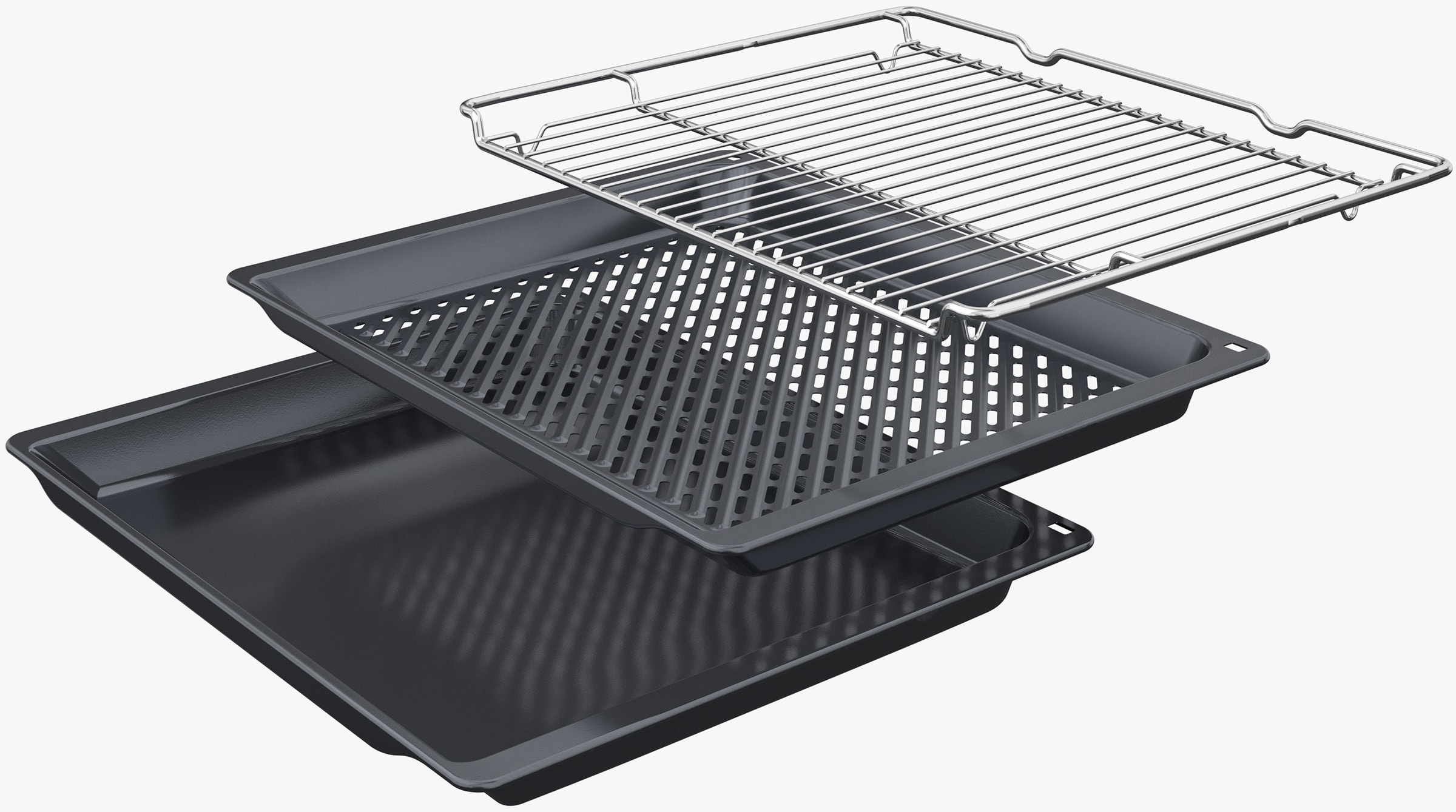 Bosch Four Encastrable Série 4 HBA572BW3F - Blanc, Pyrolyse, Cuisson 3 Niveaux