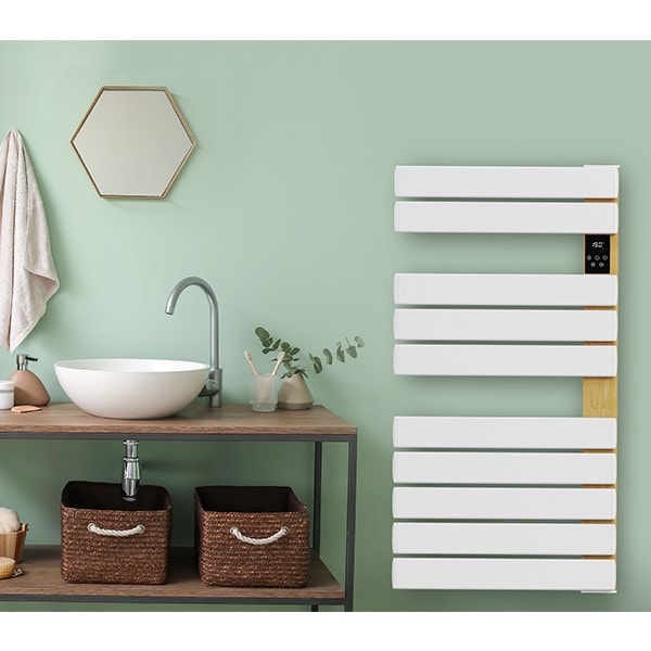 Sèche-serviettes électrique Ringebu Avec Radiateur 120 X 50 Cm 500W Noir Pro.tec