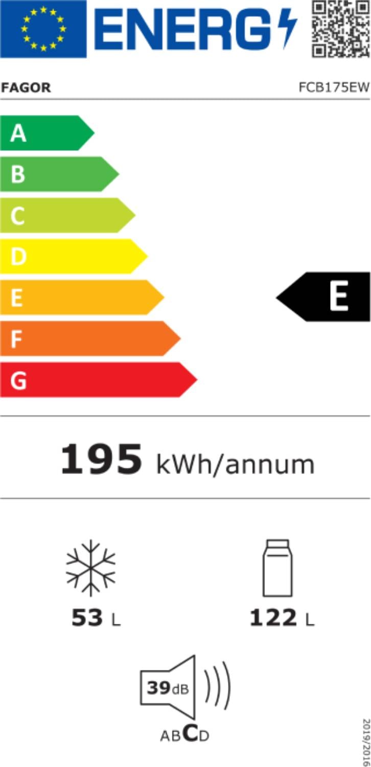 Réfrigérateur congélateur bas FAGOR FCB175EW Pas Cher UBALDI com