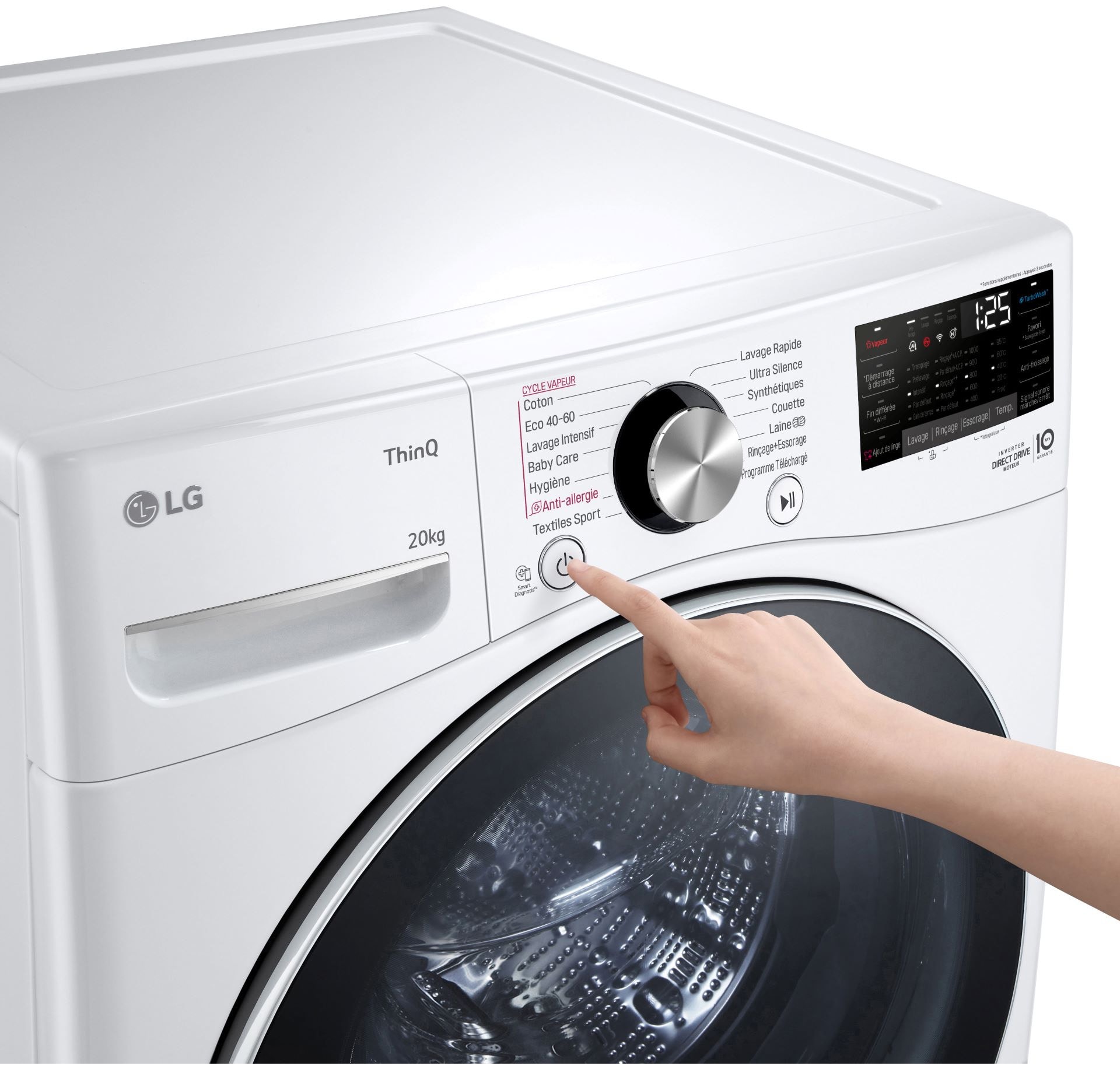 Lave Linge Frontal LG F20P12WST Pas Cher UBALDI Com