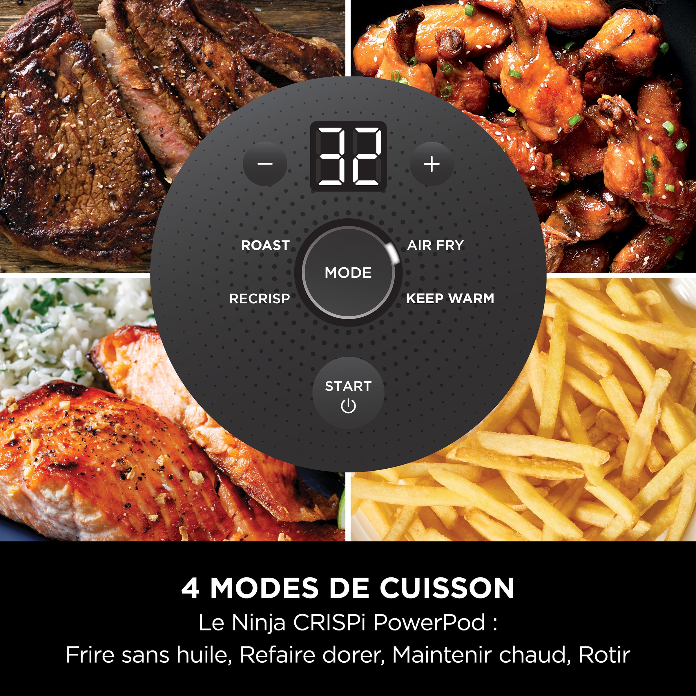 Papier Cuisson Pour Airfryer Ninja CRISPi - 200 Feuilles (100x3,8L + 100x1,4L) - Résiste à 232°C - Antiadhésif, Micro-ondes Compatible - 5